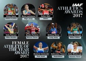 Nominados Mejor Atleta femenina